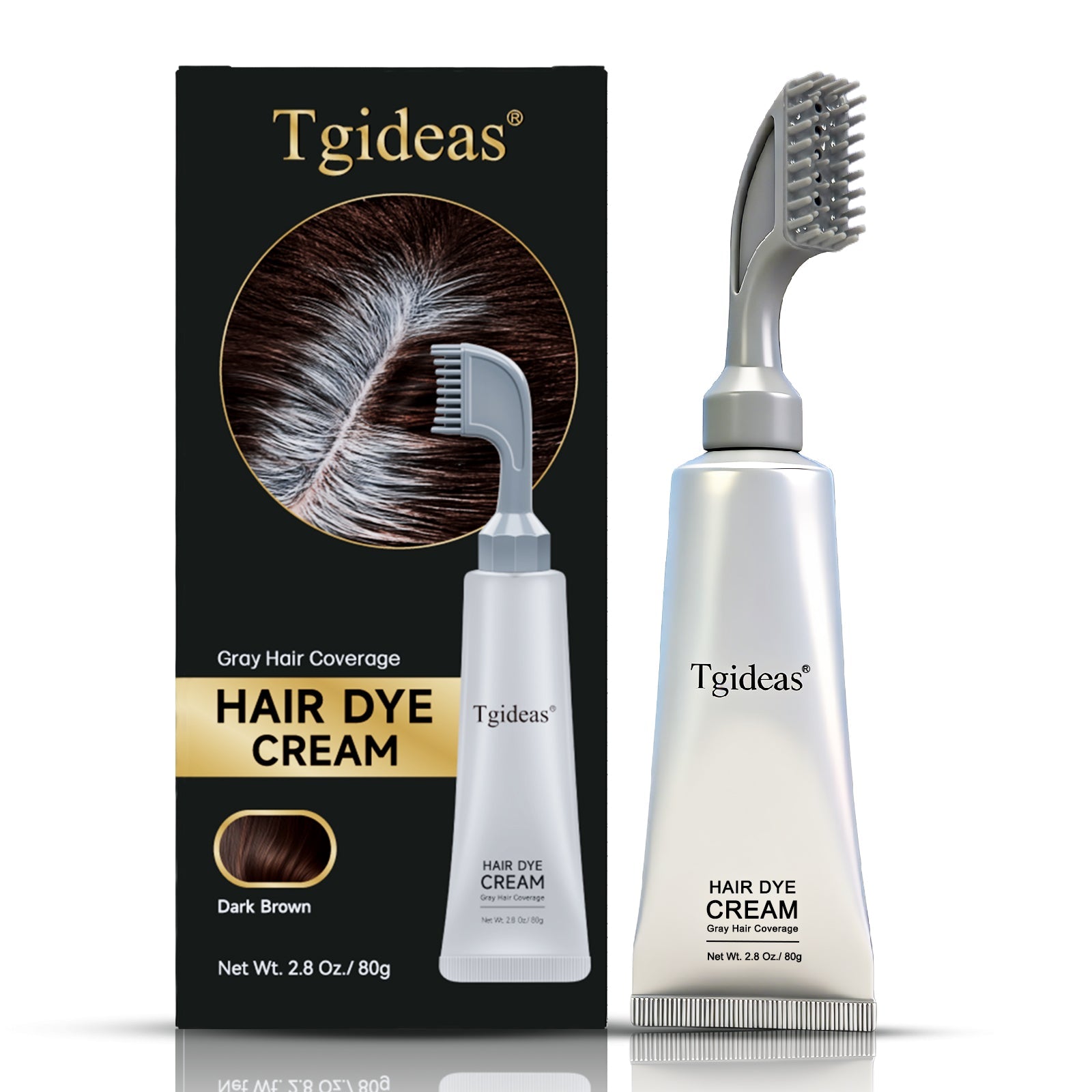 Tgideas Instant Gray Coverage Hair Dye | Look Younger in Minutes